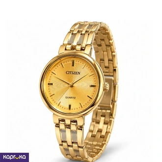 Citizen Ladies Gold Tone Analog Quartz Watch With Textured Golden Dial Buy Jewellery Online for specialGifts