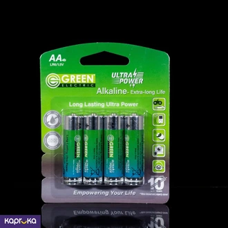Aa Ultra Power Alkaline 4 Batteries Greenelectric  Online for none
