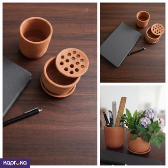 Terracotta Pen And Plant Holder  Online for none
