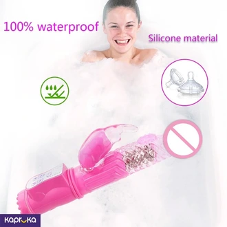 Dual Head Clitoris Rabbit Dildo Vibrator Sex Toy  Online for none