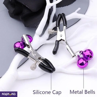 Nipple Clamp With Small Charming Bells Purple Colors Buy Intimate Essentials Online for specialGifts