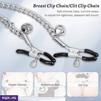 Nipple Clamp With Stainless Steel Chain And Small Charming Bell With Bdsm Sex Toys Buy Intimate Essentials Online for specialGifts