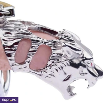 Tiger Head Stainless Steel Chastity Cage For Bdsm Sex Toys Buy Intimate Essentials Online for specialGifts
