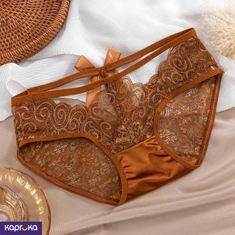 Sexy Low Waist Comfortable Panties For Women Gold Color  Online for none