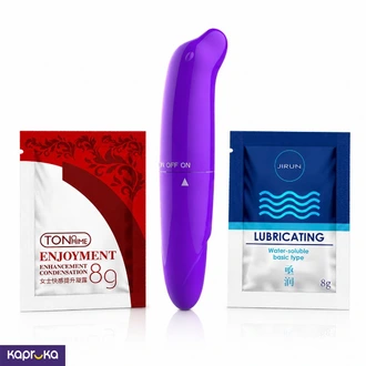 Lubricant Shase Two Packet With Dolphin Vibrator Buy Intimate Essentials Online for specialGifts