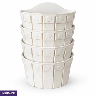 Wall Hanging Plant Pots 4 Pot Set White  Online for none