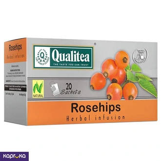 Qualitea Herbal Tea Rosehips Foil Envelope 20 Tea Bag Pack  Online for none