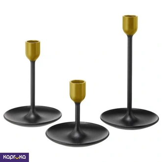 Modern Black And Gold Candle Holder Set  Online for none