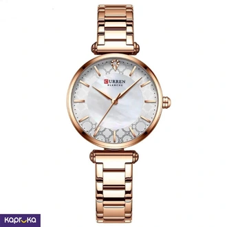 Curren  Ladies Wrist Watch With Modern Silver Dial Stainless Steel Rose Gold Analog Watch Buy Jewellery Online for specialGifts