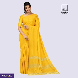 Mustard Yellow Handloom Cotton Saree Kc3522 Buy Clothing and Fashion Online for specialGifts
