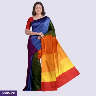 Multi Colour Handloom Silk Saree Ks3633 Buy Clothing and Fashion Online for specialGifts
