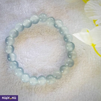 Grey Chalcedony And Clear Quartz Bracelet - Crystal Fashion - Wo  Online for none