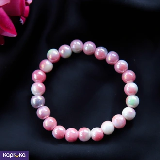 Iridescent Pink Pearl Quartz Bracelet Buy Jewellery Online for specialGifts
