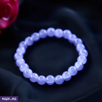 Soft Lavender Cat Eye Glass Bracelet Buy Jewellery Online for specialGifts