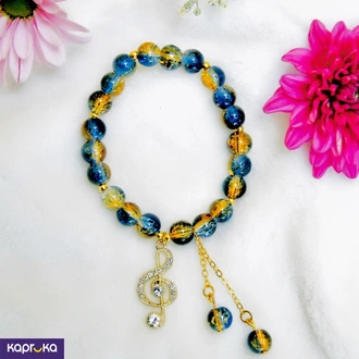Galaxy Blue Treble Clef Bracelet Buy Jewellery Online for specialGifts