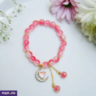 Crystal Moon And Heart Gradient Bracelet Buy Jewellery Online for specialGifts