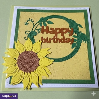 Sunflower Handmade Birthday Card Buy Sarah Creation Online for GREETING CARDS