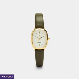 Portugal Parfois Brand Rectangular Watch With Leather Effect Str  Online for none