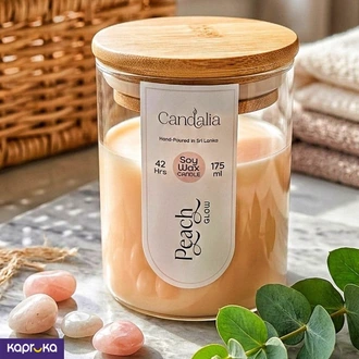 Soy Peach Glow Glass Candle  Online for none