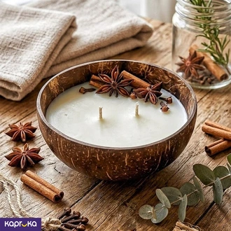 Coconut Shell Soy Candle  Online for none