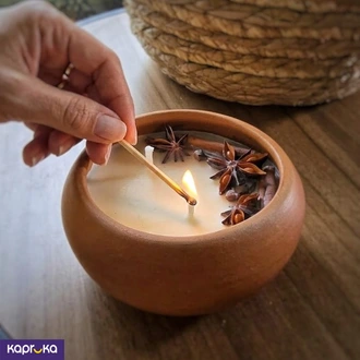 Clay Pot Soy Candle  Online for none