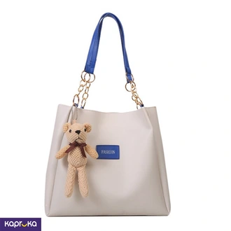Large Capacity Pu Leather Magnetic Clasp Shoulder Tote Bag  Online for none
