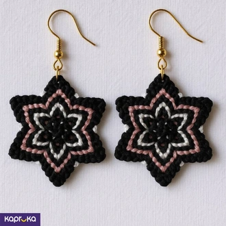 Handmade Crochet Star Earrings Buy Jewellery Online for specialGifts