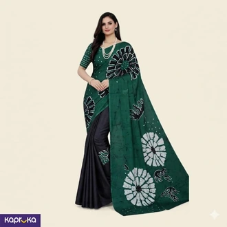 Unique Sri Lankan Handmade Batik Cotton Saree  Buy Clothing and Fashion Online for specialGifts