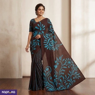 Earthy Elegance Sri Lankan Handmade Cotton Batik Saree Buy Clothing and Fashion Online for specialGifts
