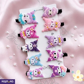 Kuromi My Melody Kawaii Hair Clips Set 10pcs  Online for none