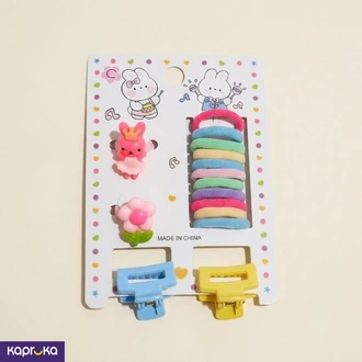 Kawaii Bunny Hair Clips Set 15Pcs - Kids Hair Accessories  Online for none