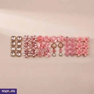 Pink Pearl Hair Clips Set 12pcs - Metal Hairpins Sri Lanka  Online for none