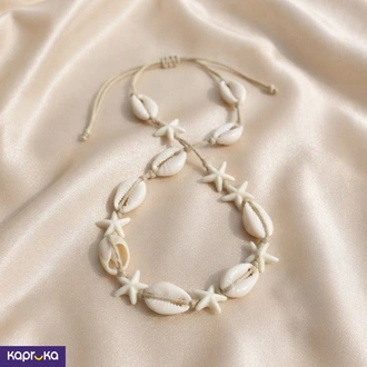 Boho Beach Natural Seashell And Starfish Anklet Buy KKY Batik Online for JEWELRY/WATCHES