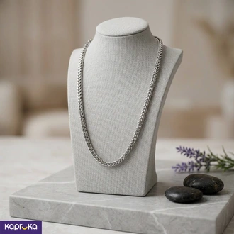 Bold Men  Silver Tone Franco Chain Buy ia-batik Online for JEWELRY/WATCHES