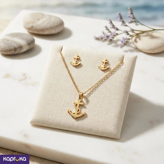 Anchor Dollar Sign Pendant Necklace Set Buy ia-batik Online for JEWELRY/WATCHES