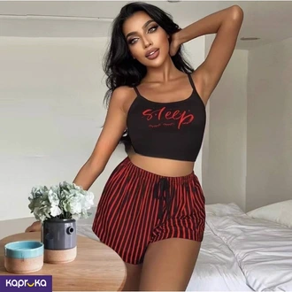 Ladies Shorts Set Sleepwear Camisole  Online for none