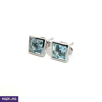 Blue Topaz Studs Earring Buy SIHINA Online for JEWELRY/WATCHES
