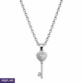 Key Heart Pendent with Necklace Buy Jewellery Online for specialGifts