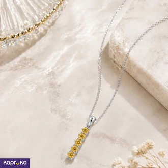 Citrine Pendent With Necklace - SIHINA - Women`s Jewelry  Online for none