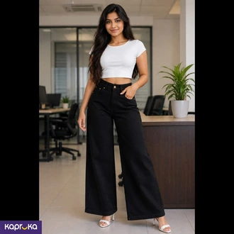 Wide Leg Palazzo Denim Jeans for Women - Mama Sri Lanka  Online for none
