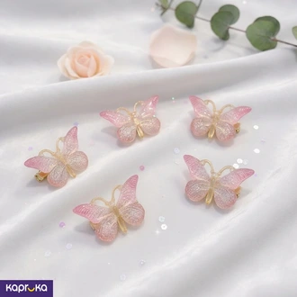 Sparkling Pastel Butterfly Hair Clip Set Buy Fashion | Handbags | Shoes | Wallets and More at Kapruka Online for specialGifts