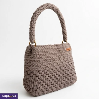 Handcrafted Crochet Sophia Shoulder Bag Smoky Lavender  Online for none