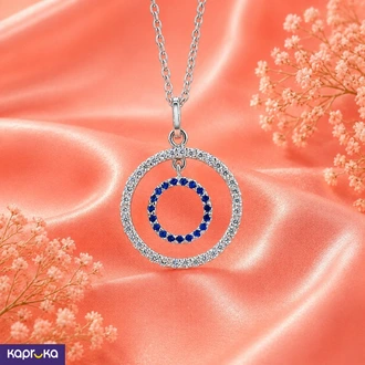 Azure Halo Pendant with Chain - 925 Silver, Sri Lanka - royal-j  Online for none