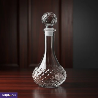Elegant Cut Glass Whiskey And Wine Decanter With Faceted Stopper Buy ABM Multy Traders Online for HOUSEHOLD