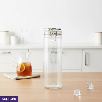 2 Liter Glass Storage Jar With Airtight Lid Buy ABM Multy Traders Online for HOUSEHOLD