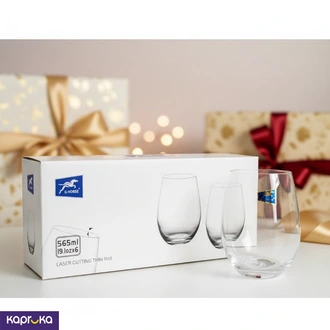 G Horse Laser Cut Thin Rim Stemless Wine Glass Set 565ml Of Pack Of 6pcs Buy ABM Multy Traders Online for HOUSEHOLD