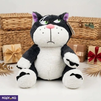 Angry Black And White Cat Plush Toy 8 Inches  Online for none