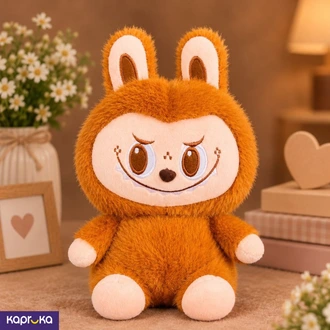 Mischief Plush Bunny Ear Monster Soft Labubu Toy Caramel Brown 11 Inches  Online for none