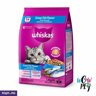 Whiskas Adult Ocean Fish Flavour Dry Cat Food 1.2kg  Online for none