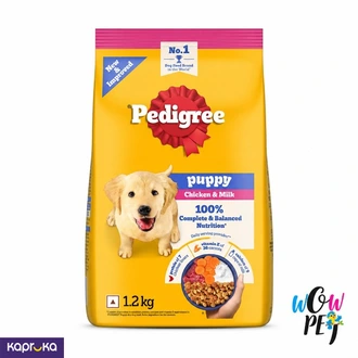 Pedigree Puppy Chicken And Milk Dog Food 1.2kg  Buy pet Online for specialGifts